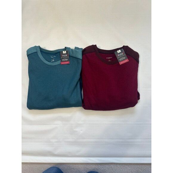 2 Men’s Van Heusen Sweatshirts Red Blue Size Large NWT $130 - Picture 1 of 5